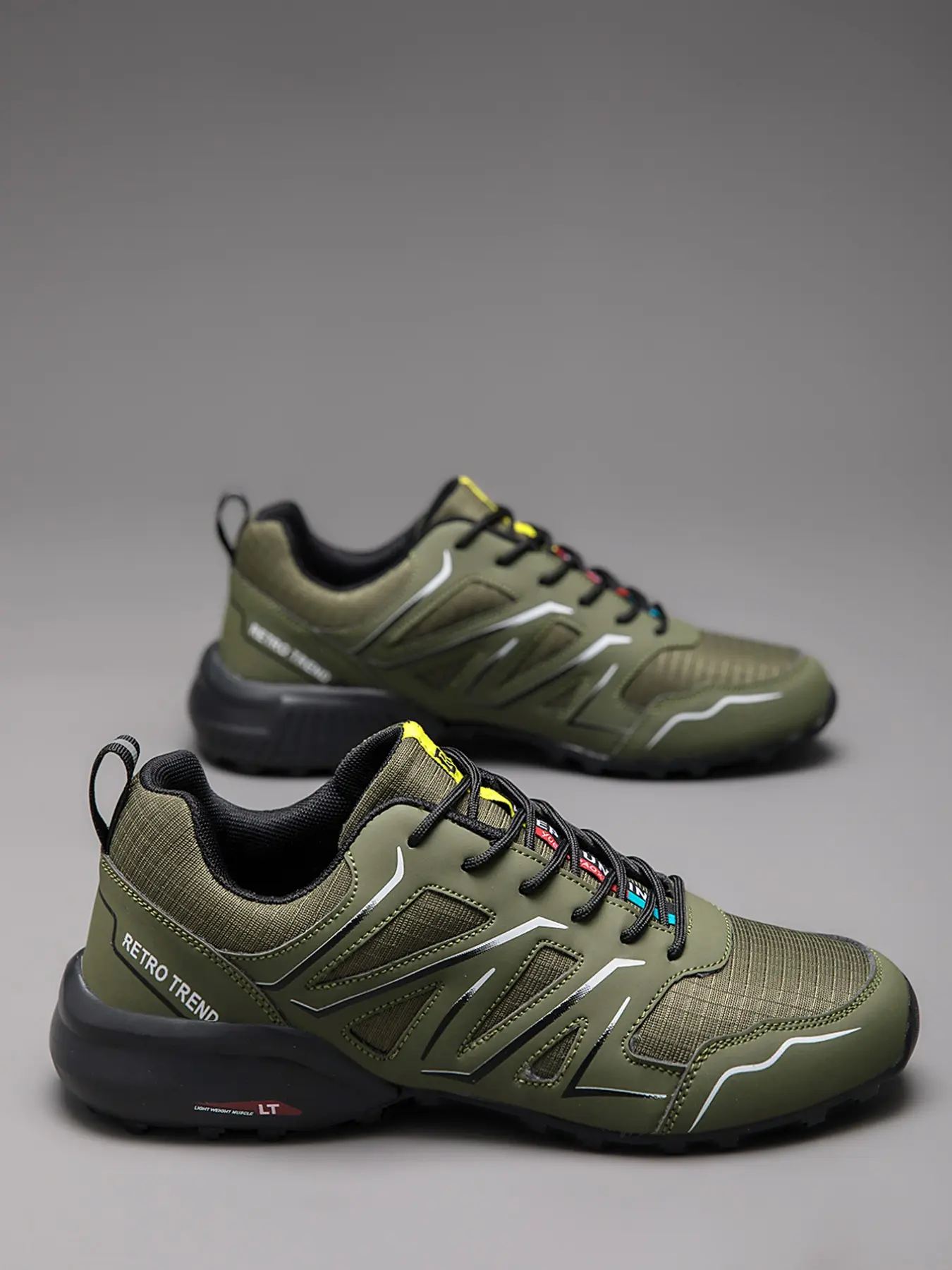 2026 Men's Spring Outdoor Climbing Shoes, Anti-Slip Durable Hiking Sneakers, Casual Travel Footwear in Large Sizes