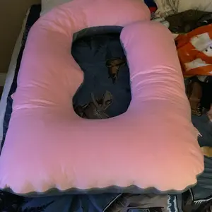 60 inch full body Pillow with Removable Velvet Cover, Side J Type Full-Body Pillow for Back, Legs and Belly Support, Comfortable Slumber for Man and Women