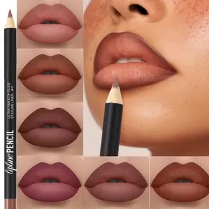 Long-Lasting Lipstick Lipliner Lip Liner Pen Matte Nude Color Lip Liner Pencil Matte Effect Multi-Color Options for Everyday & Special Events