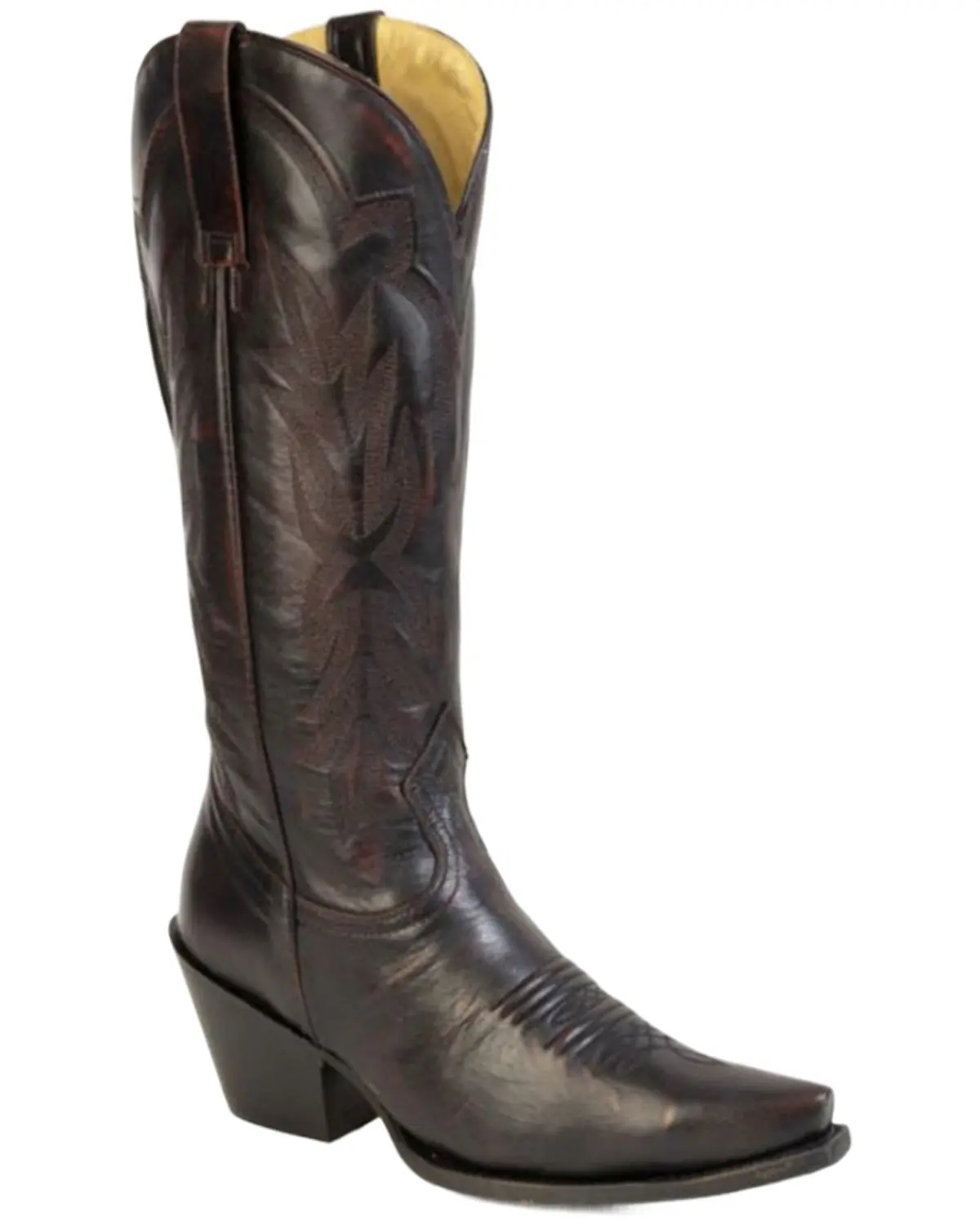 Stetson Women's Women'S Mae Tall Western Boot Snip Toe - 12-021-6115-0110 Re