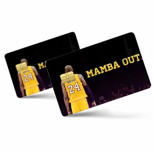 Kobe Mamba Mentality Card Skin - Zero Residue Removable Vinyl Sticker for Bank Cards