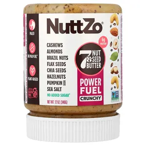 Nuttzo Power Fuel, 7 Nut & Seed Butter, Crunchy, 12 oz (340 g)