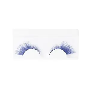 VOCOSTE Cat's Eye False Eyelashes for Makeup Blue 1 Pair