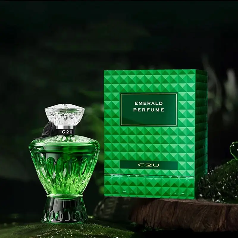 75ml Green Treasure Bottle Flavor Unisex Perfume Spray, Bright Fruity Floral, Fresh Floral and Fruity Fragrance, Long Lasting Fragrance for Men and Women, Daily Summer Fragrance, Cologne, Floral Scents Perfume