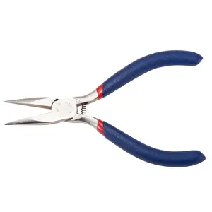DIY Handmade Jewelry Pearl Setting Pliers, 12x7.5cm Electroplated Blue Handle Hand Tools, Corrosion-Proof, Wear-Resistant, Multiple Styles, 2025 Autumn New Hardware Tool