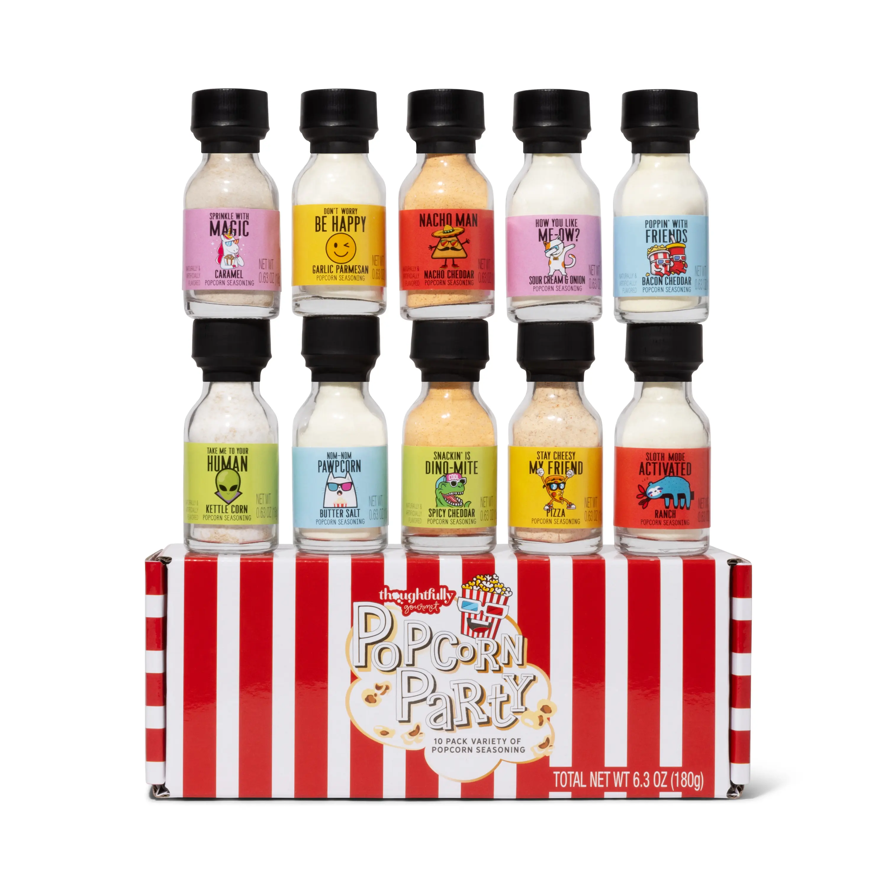 Popcorn Party Seasonings, Set of 10 Popcorn Party Seasonings, Set of 10