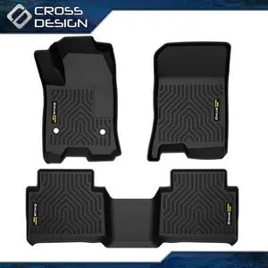 CROSSDESIGN TPE Floor Mats Fit For 23-24 Chevy Colorado Canyon Crew Cab All Weather Liner  Upgraded Version