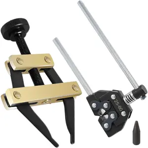 Roller Chain Breaker Cutter Chain Holder Puller Disassembly Tools Kit # 25-60 Chains Replacement Set for Bicycle Motorcycle Go Kart ATV