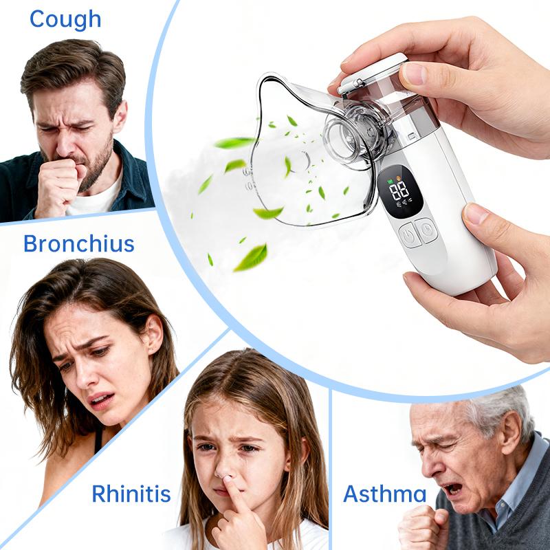 Portable Nebulizer - Adult And Children Nebulizer - Rechargeable Handheld Mesh Nebulizer Machine, for Travel And Home Use, Quickly Relieve Breathing Problems, Ultra-quiet