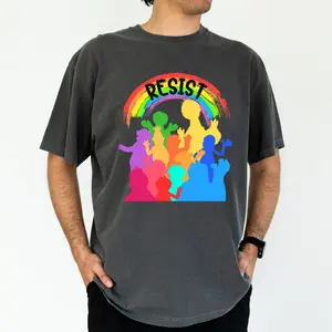 ChicCotton Resist Comfort Colors Shirt, Hands-Off Men T-shirt, Pride Month Graphic Tee For Men, Protect Equal Rights Men Clothing, Equality Outfits