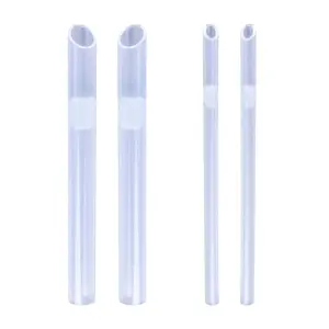 Receiving Tubes for Piercing Needles Plastic Body Jewelry Piercing Receiver Needles for Nose Septum Ear Belly Cartilage Daith Piercing (4mm 8mm)