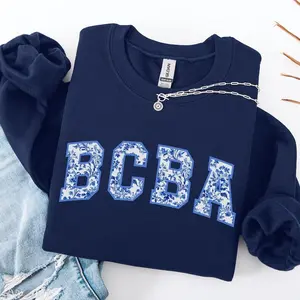 Toile BCBA T-Shirt OR Sweatshirt , Behavior Sweater Chinoiserie, ABA shirt Toile Crewneck, Behavior Analyst Sweatshirt, BCBA Hoodie Cotton Fabric Sleeve Unisex