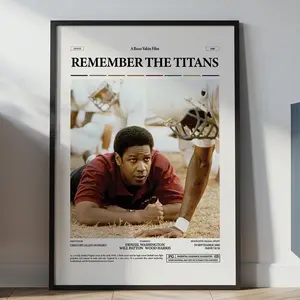 Remember the Titans Poster, Denzel Washington Poster, Boaz Yakin Film Remember the Titans Print, Cult Sports Movie Wall Decor Idea