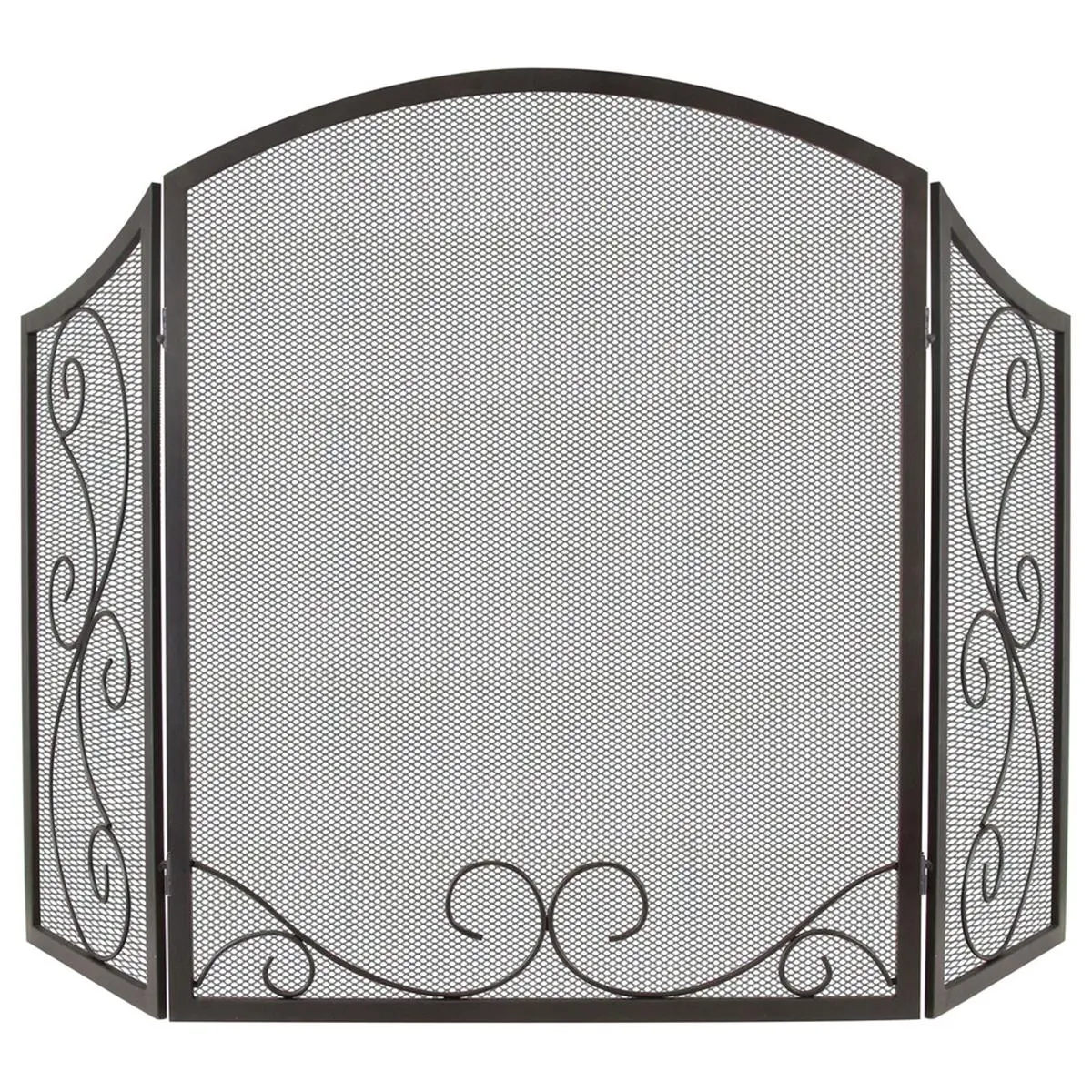 GHP Group  Iris Scroll Fireplace Screen
