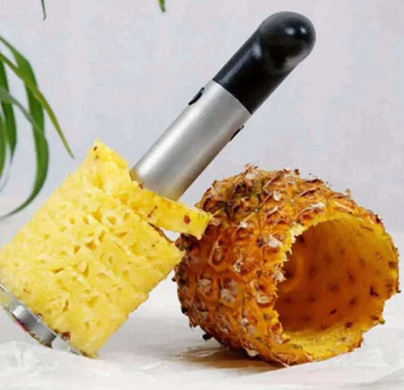 Stainless Steel Pineapple Corer with Recipe eBook One Year Warranty Core Remover Tool Detachable Handle Fast Easy Fruit Cutter Peeler Corer Slicer Durable Multi-Purpose Kitchen Tool Stainless Steel Pineapple Corer with Recipe eBook One Year Warranty Core Remover Tool Detachable Handle Fast Easy Fruit Cutter Peeler Corer Slicer Durable Multi-Purpose Kitchen Tool