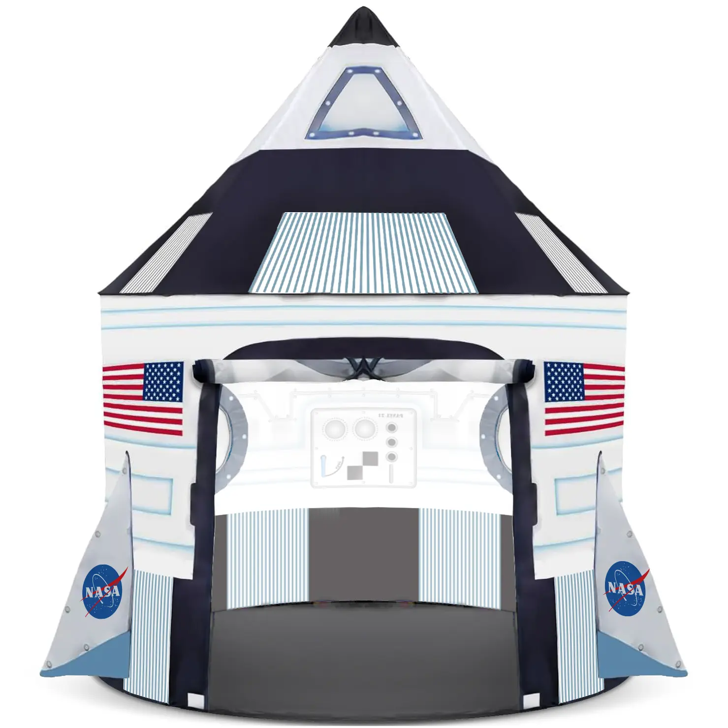 Rocket Ship Pop Up Play Tent for Kids,  Ages 4-12
