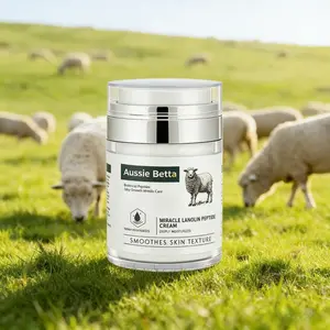 Aussie Betta High-Performance Luxury Cream Miracle Lanolin Peptide Cream with Shea Butter Multi-Peptide Complex & Retinol Deep Hydration Firming Glow Repair Premium Press-Pump Design Gentle Soothing Gift Christmas Skincare