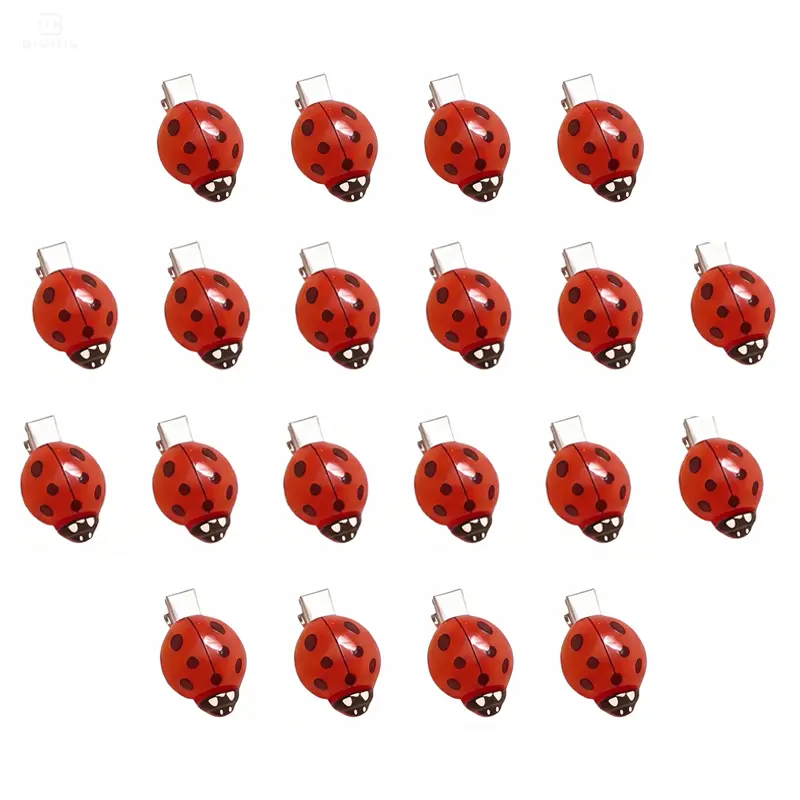 10/20 Pcs Cute Ladybug Hair Clips Funky Insect Bug Hair Clips for Teen Girls Women Whimsical Accessories for Back to School Halloween Themed Party Birthday Daily Wear