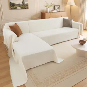 Inovaday Couch Cover for Sectional 2-Piece Washable L-Shaped Sectional Couch Cover - Dog-Friendly Sofa Slipcover Protector for Pets & Furniture