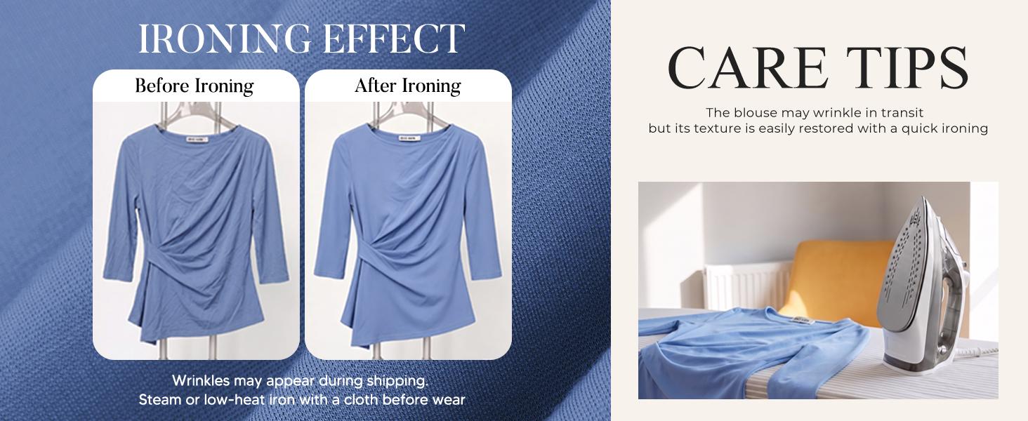 GRACE KARIN Women's 2026 Business Casual Tops, Summer Peplum Blouses with 3/4 Slit Cuffs, Viscose Blend Boat Neck Dressy Shirts with Side Twist & Ruched Front for Work
