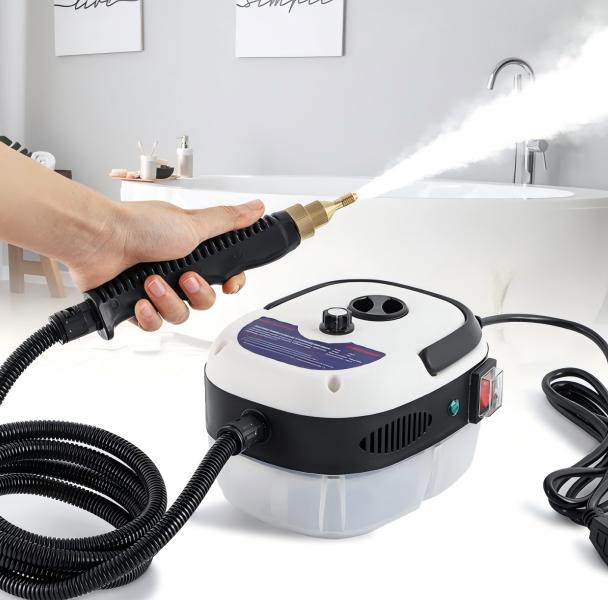 Multi-Purpose Handheld Steam Cleaning Tool | Portable Cleaning Tool with Brush Heads for Home Kitchen Car & Garage Use