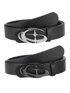 Unisex Y2K Fashion Belt, Punk Street Style, Alloy Star Buckle, Trendy Versatile Buckle, Unique Design, Double-Sided, Perfect for Christmas, Valentine's Day, Mother's Day