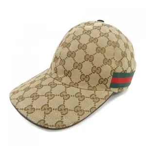 Pre-owned GUCCI Canvas Small Leather Goods Original GG Baseball Cap