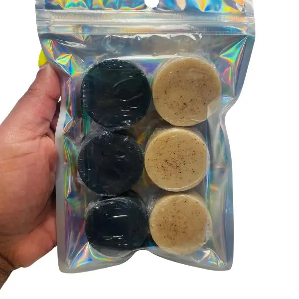 3 Charcoal and 3 Sea Moss 