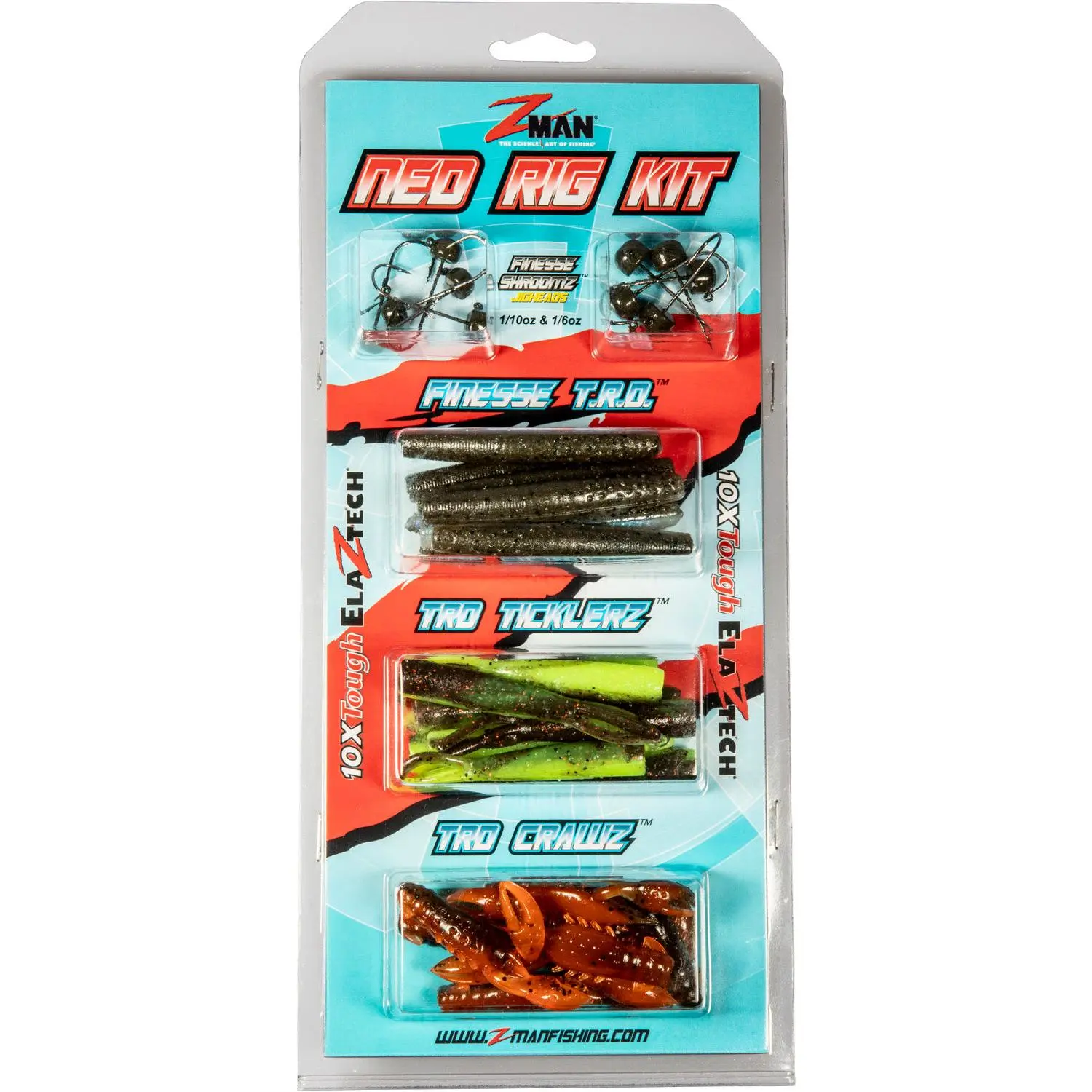 Z-Man 32-Piece Ned Rig Kit Hot Colors