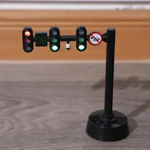 Safety Traffic Toy Light Signs Model Traffic Mini Stop Model Toys Simulation Mini Traffic Light Building Blocks Children Toys