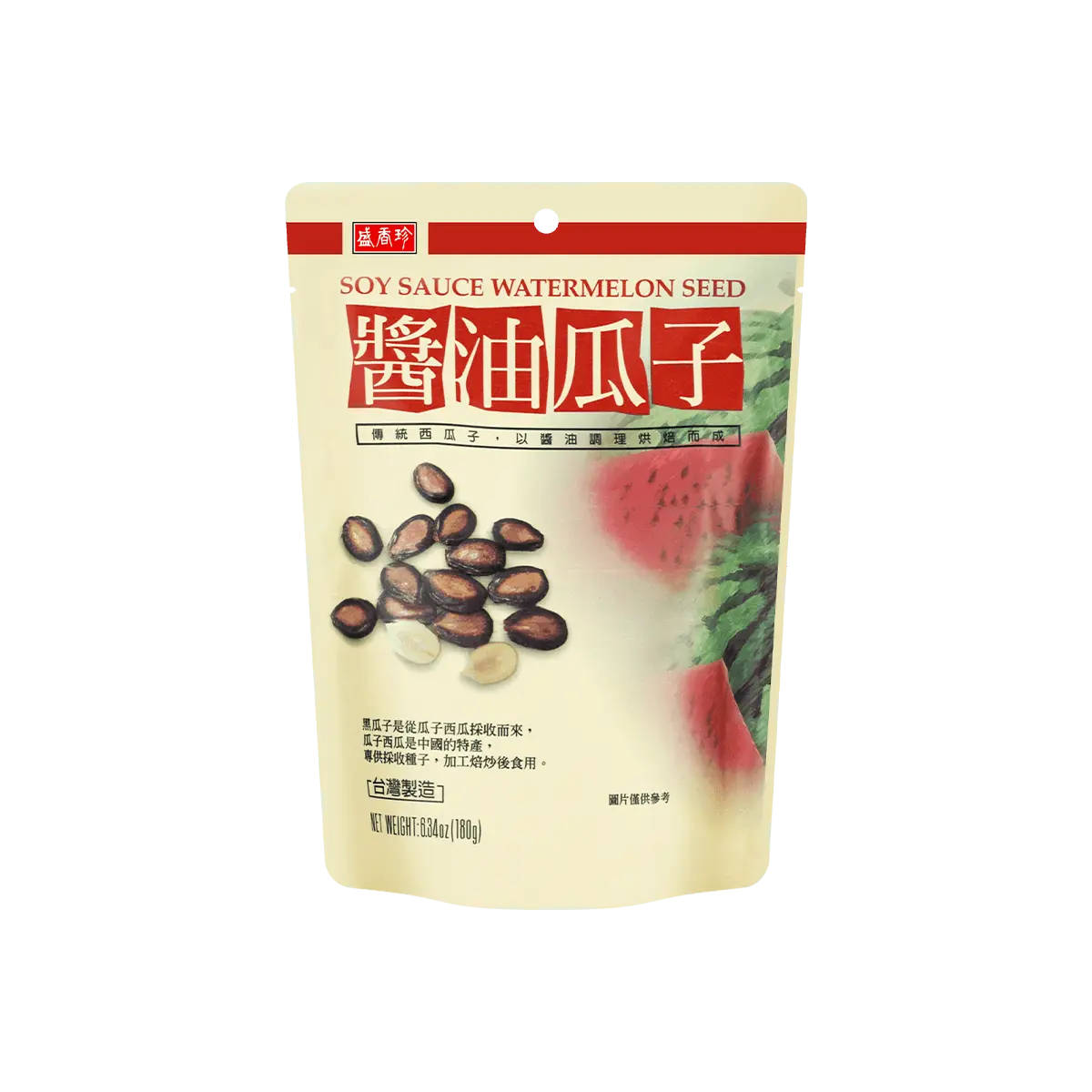 TRIKOFOODS Taiwanese Soy Sauce Sunflower Seeds 180g - Savory Snack, Authentic Flavor, Perfect for Sharing