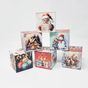 Christmas Art Puzzle Cube