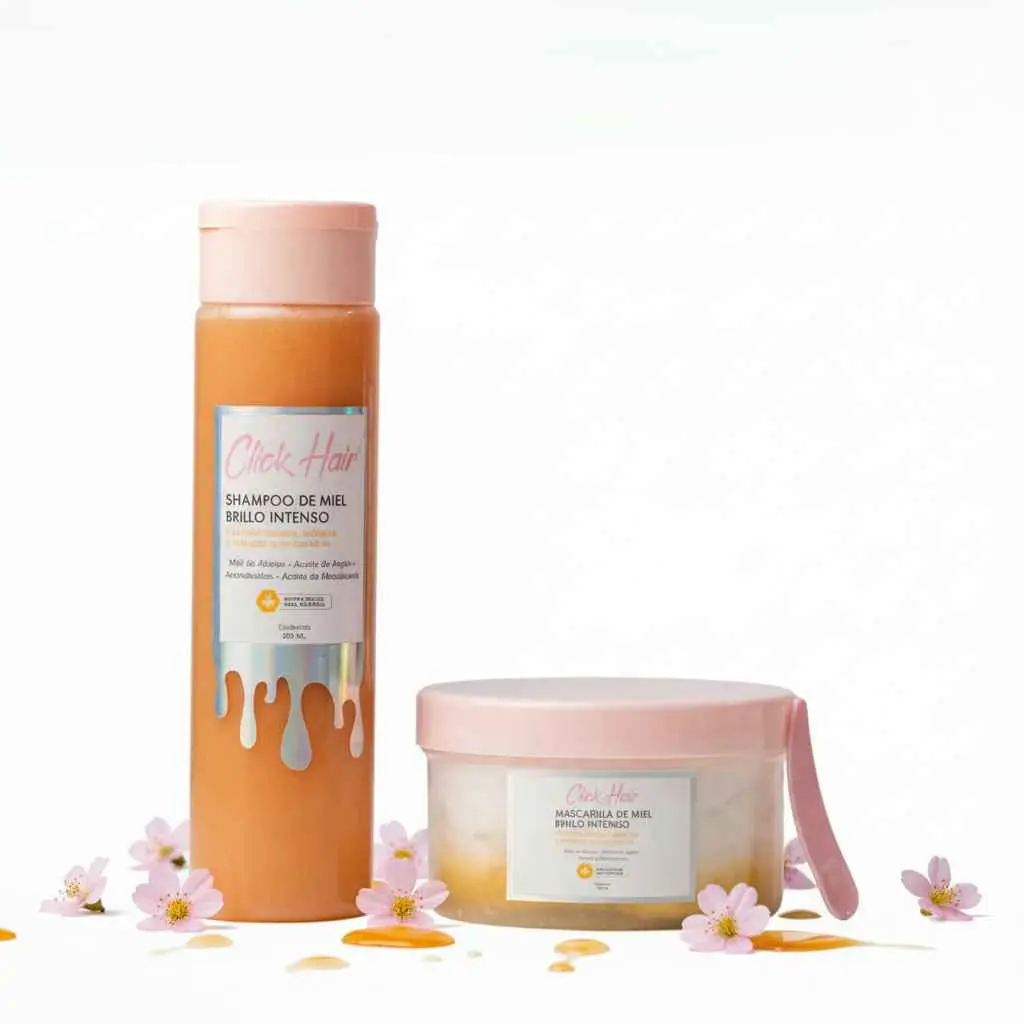 CLICK HAIR SHAMPOO DE MIEL Y CLICK HAIR MASCARILLA DE MIEL (2 PACK)