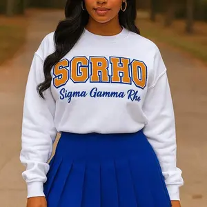 Butler University Sweatshirt | Sigma Gamma Rho Sorority Shirt | Embroidery & Twill Applique Greek Apparel | Where It All Began