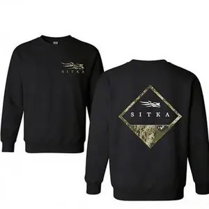 SITKA Camoflage Bottomland Pattern Two-sided Unisex Hoodie Full Sizes Full Colors Hooded Sweatshirt Casual Fit Womenswear Everyday Piece Style Tops