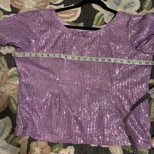 XL size; Women's Purple-Grey Ombre Saree with Matching Top - No Return / No Exchange due to hygiene and customer safety