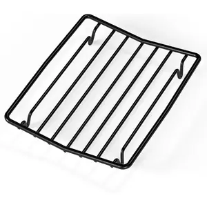 Roasting Rack for Roasting Pan,Baking Rack for Cooking, Roasting, and Grilling,V Shape Non-Stick Wire Rack,10x8" Black