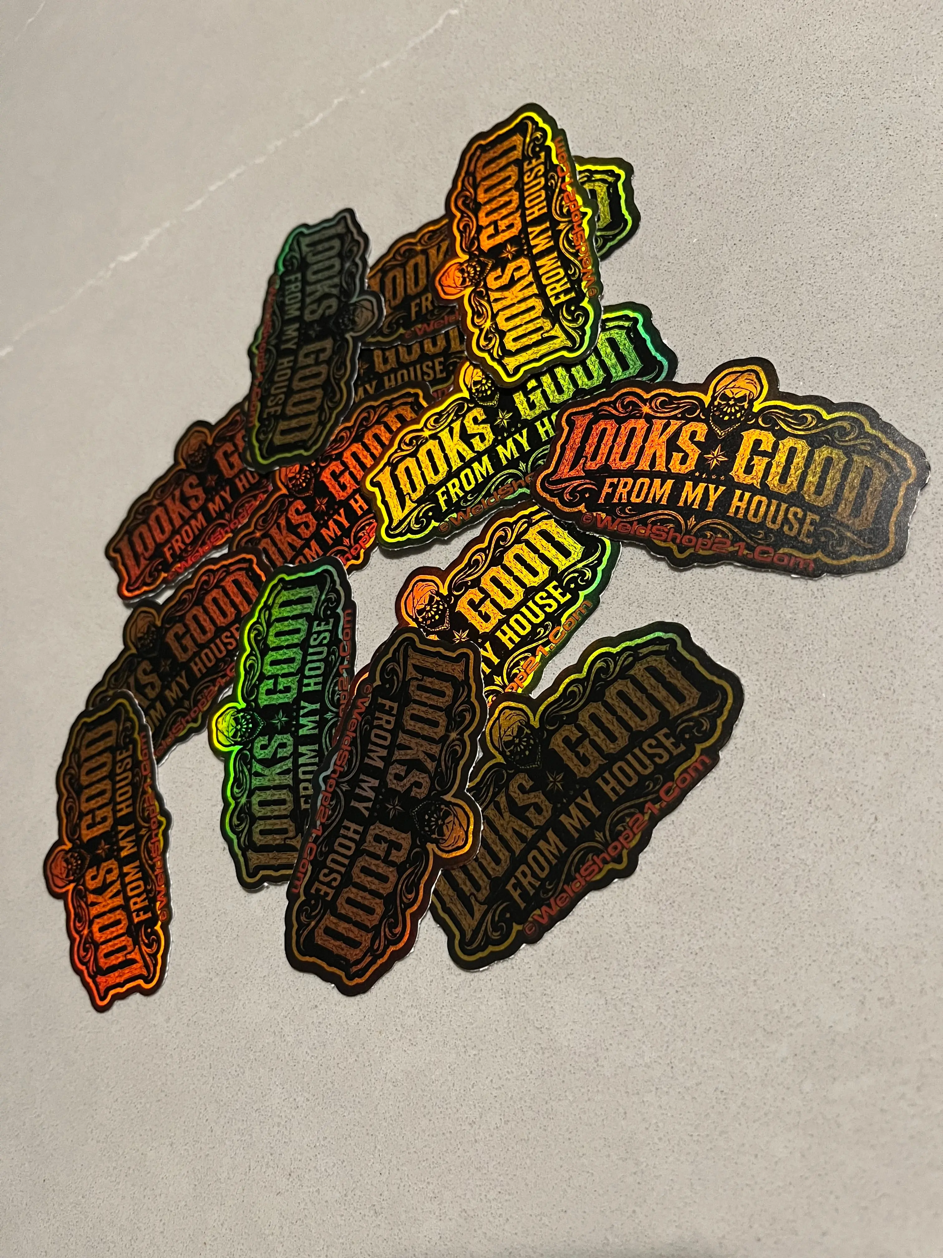 Looks Good From My House Sticker