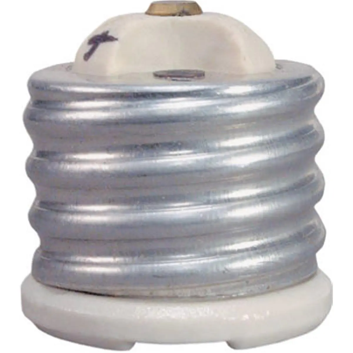 Pass & Seymour 8681 Electrical Socket Adapter, Porcelain Mogul-to-Medium Reducing Bushing, 660W, 1.62 X 1.62 X 3 In, Bushing Fit, 0.16 Lbs