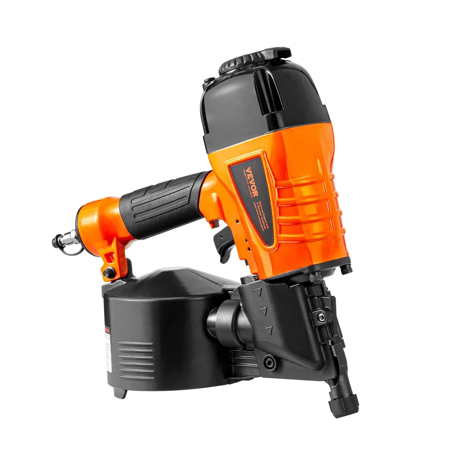 VEVOR CN65 Coil Siding Nailer 1-1/4" to 2-1/2" 15 Degree Pneumatic Nail Gun