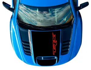 21-23 Ram TRX Hellcat Hood Graphic with RED TRX Logo 3M Matte Black