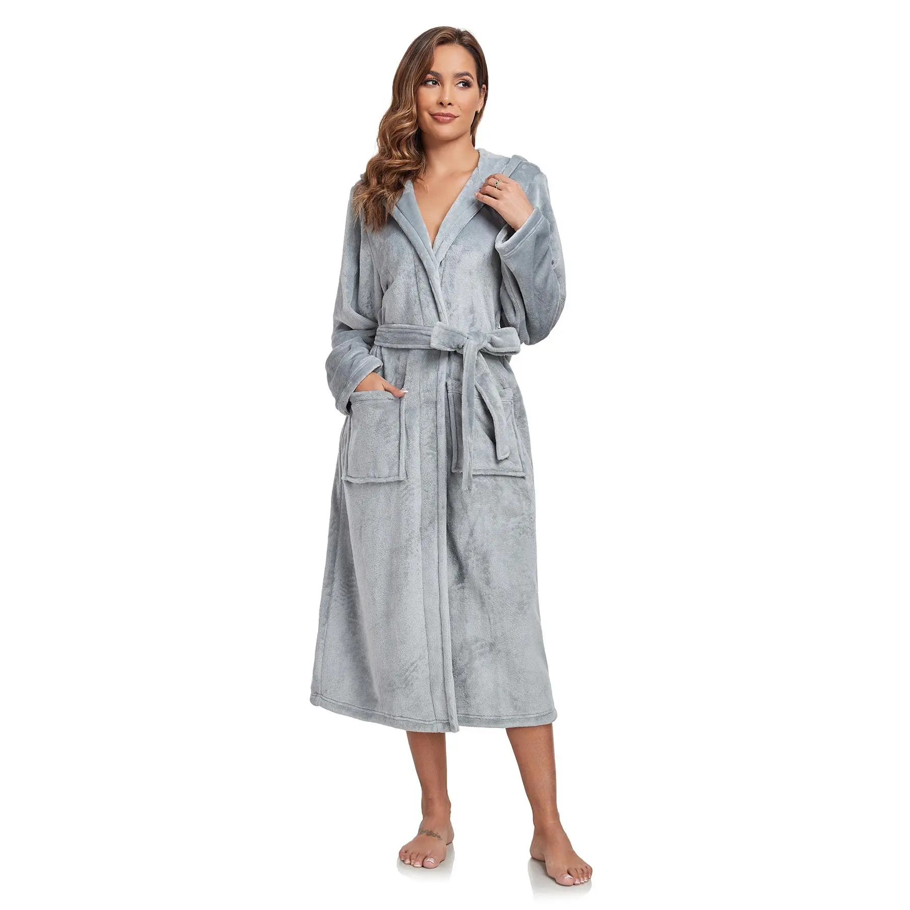 Hat robe gray