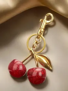 Cute Cherry Design Keychain, Fashionable Alloy Keychain for Women & Men, Trendy All-match & Exquisite Keychain for Birthday Gift, Bag Charms