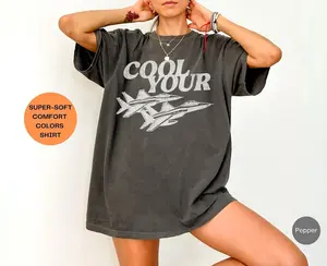 Cool Your Jets Comfort Colors Shirt, Funny Shirts for Women, Retro Boho Tee, Trendy Western Tee
