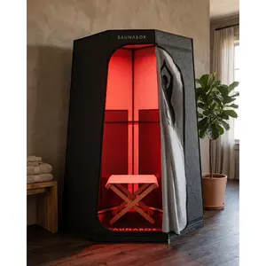 SaunaBox® Pulse PRO: Infrared Sauna with Red-light Therapy