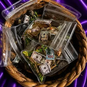 Money Mojo Bag - Handcrafted Ritual Accessory for Financial Intent, Small Portable Talisman Pouch