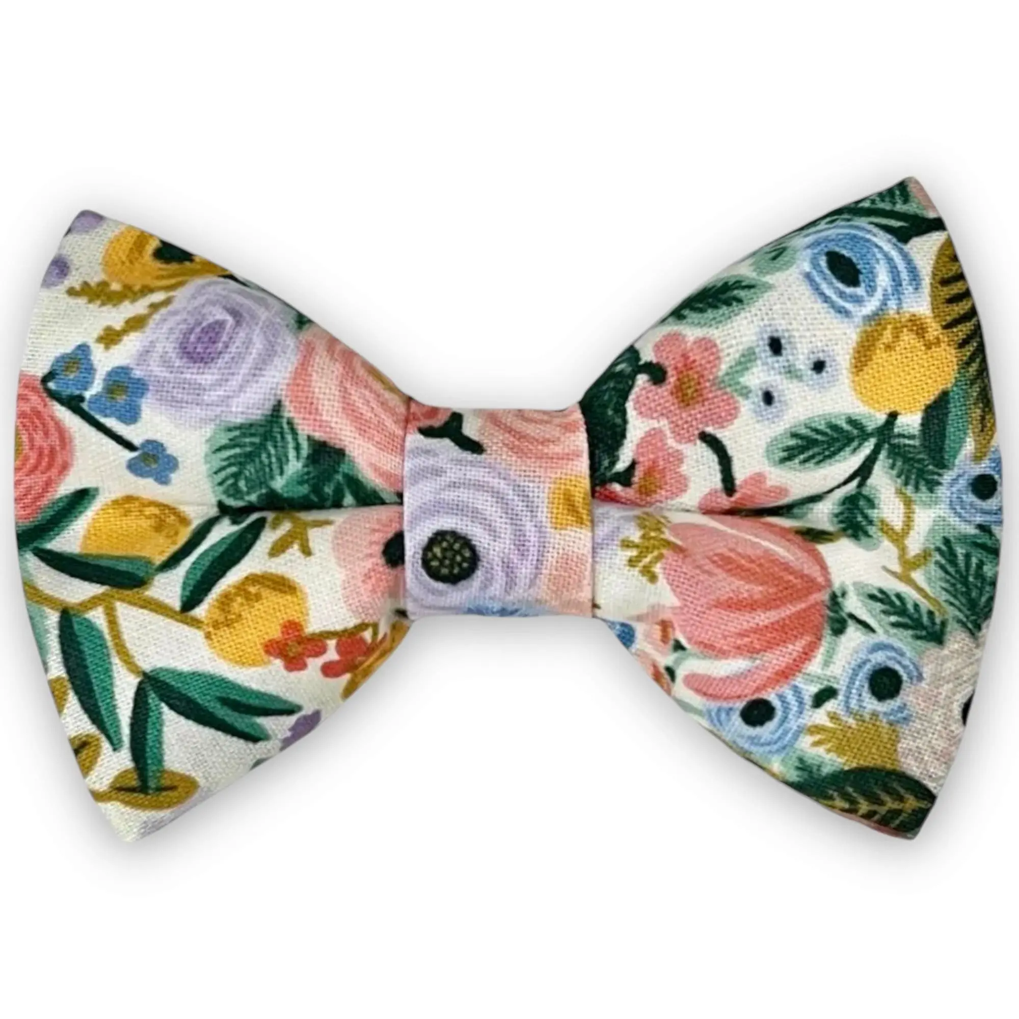 Floral Rifle Paper Co Fabric White Bow Tie