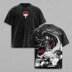 Obito Kamui – Naruto Vintage Washed Oversized T-Shirt, Mangekyo Sharingan Graphic, Heavy Cotton Anime Streetwear Gift for Fans 2025