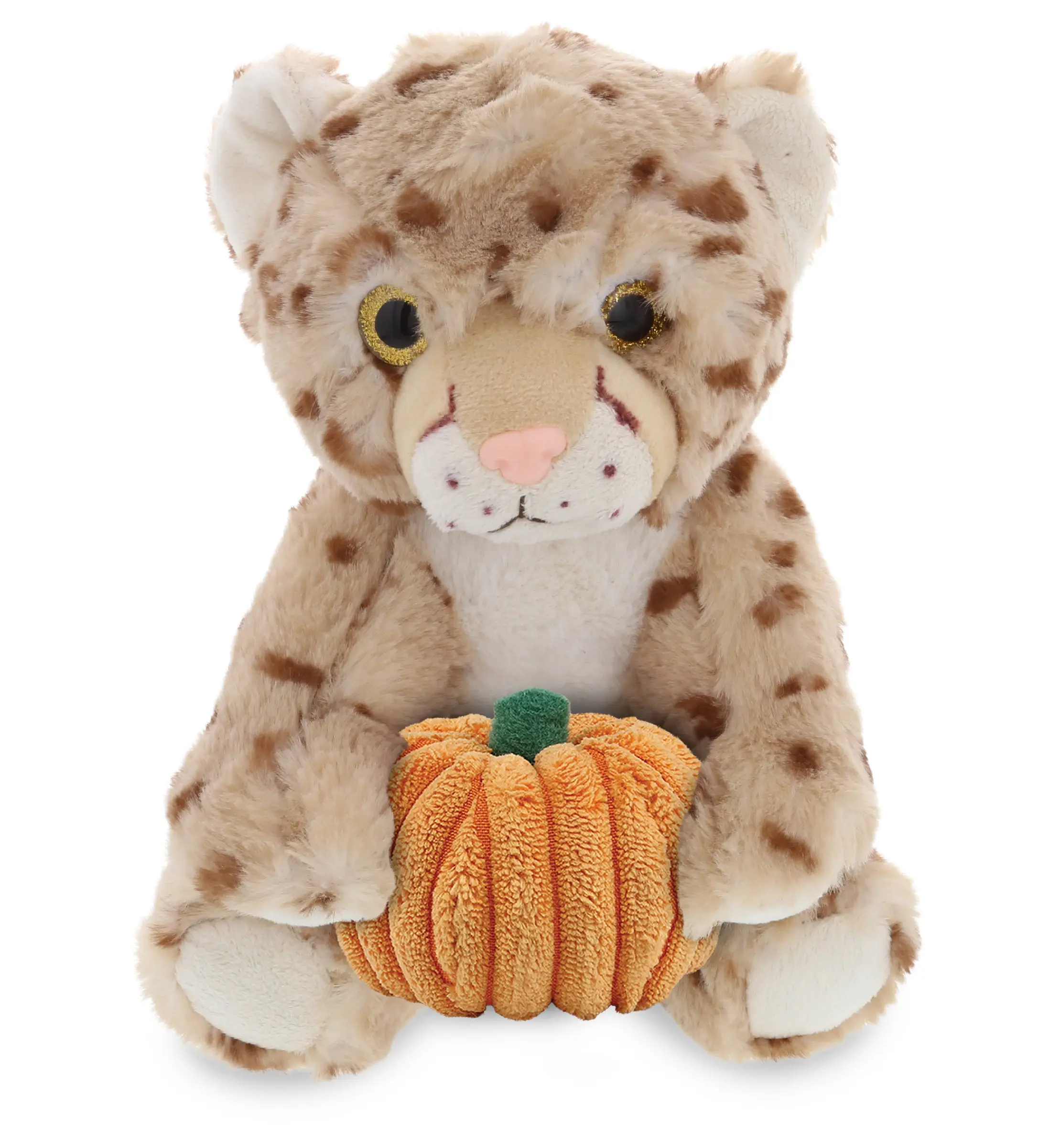 PLUSH PUMPKIN - SUPER SOFT PLUSH - SQUAT CHEETAH 8.5 INCH