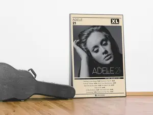 Adele Poster | 21 Poster | Album Poster Prints | Pop Music Poster | Wall Decor Posters | Album Covers | Wall Arts | Music Gifts Decoration Glossy